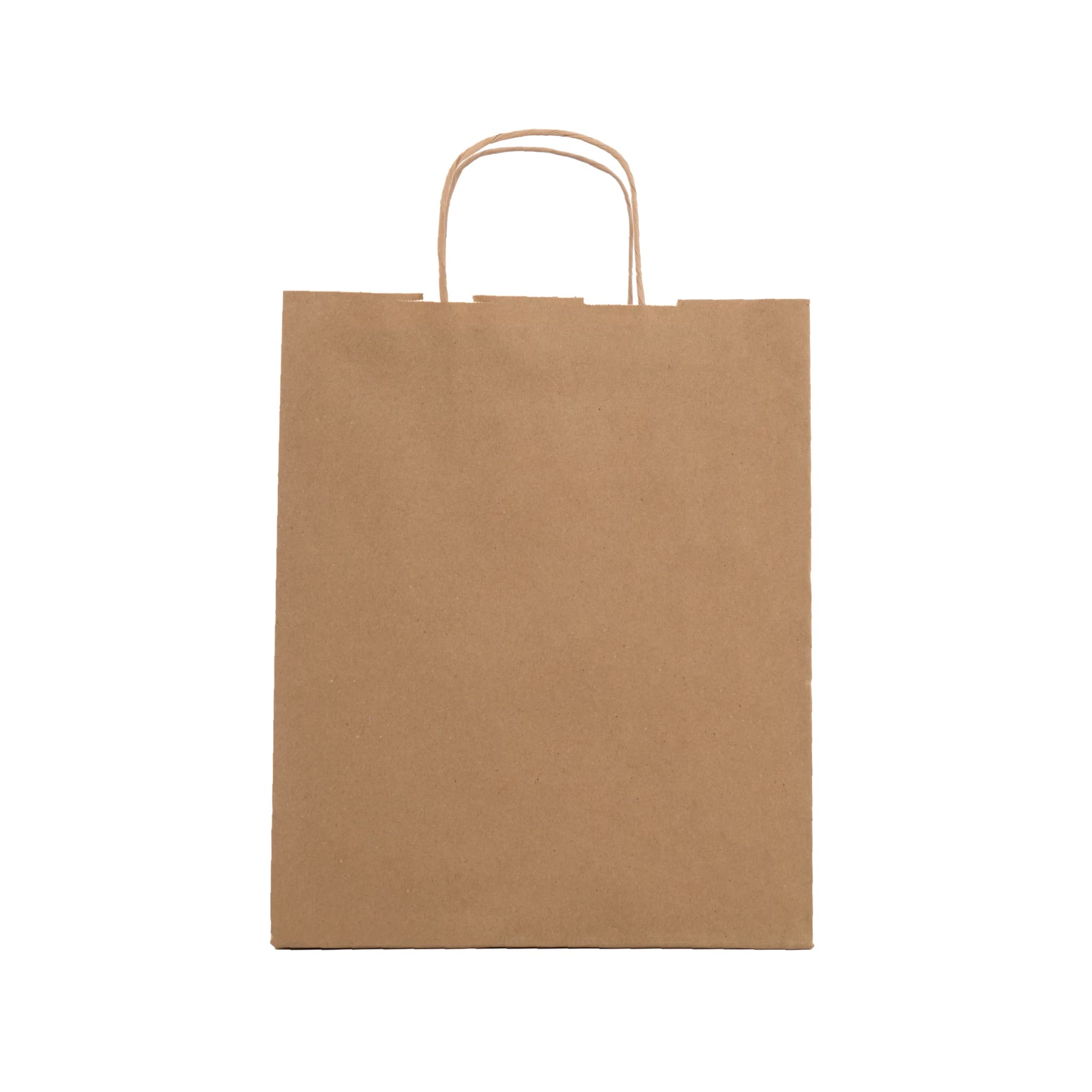 Büküm Saplı Esmer Kraft Çanta 32x12x41 cm