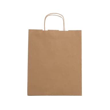 Büküm Saplı Esmer Kraft Çanta 44x14x50 cm