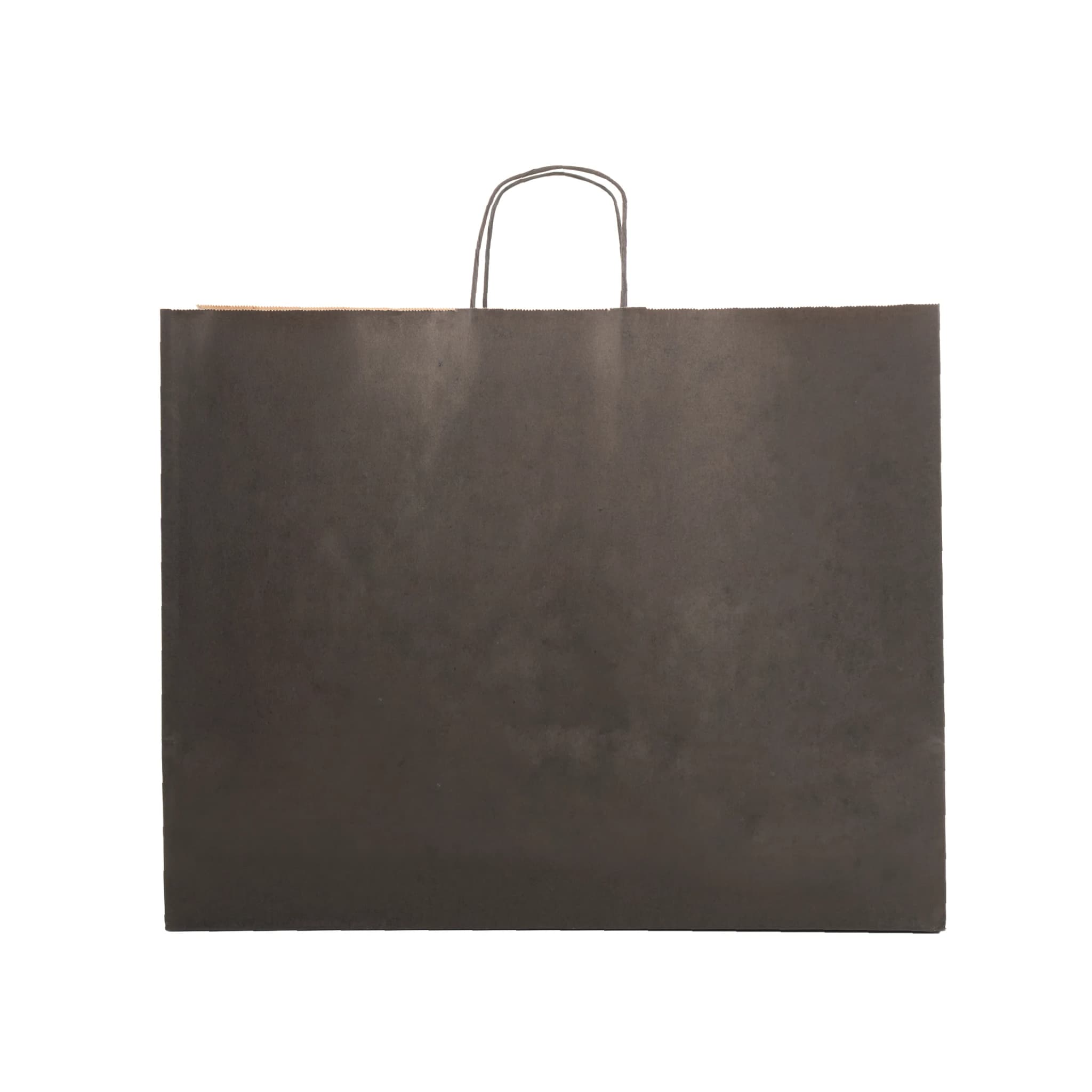 Büküm Saplı Siyah Kraft Çanta 15x8x20 cm