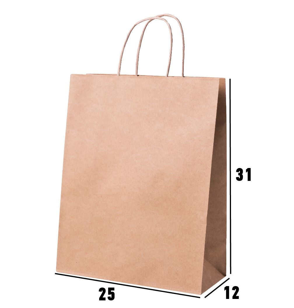 Burgu Saplı Kraft Çanta